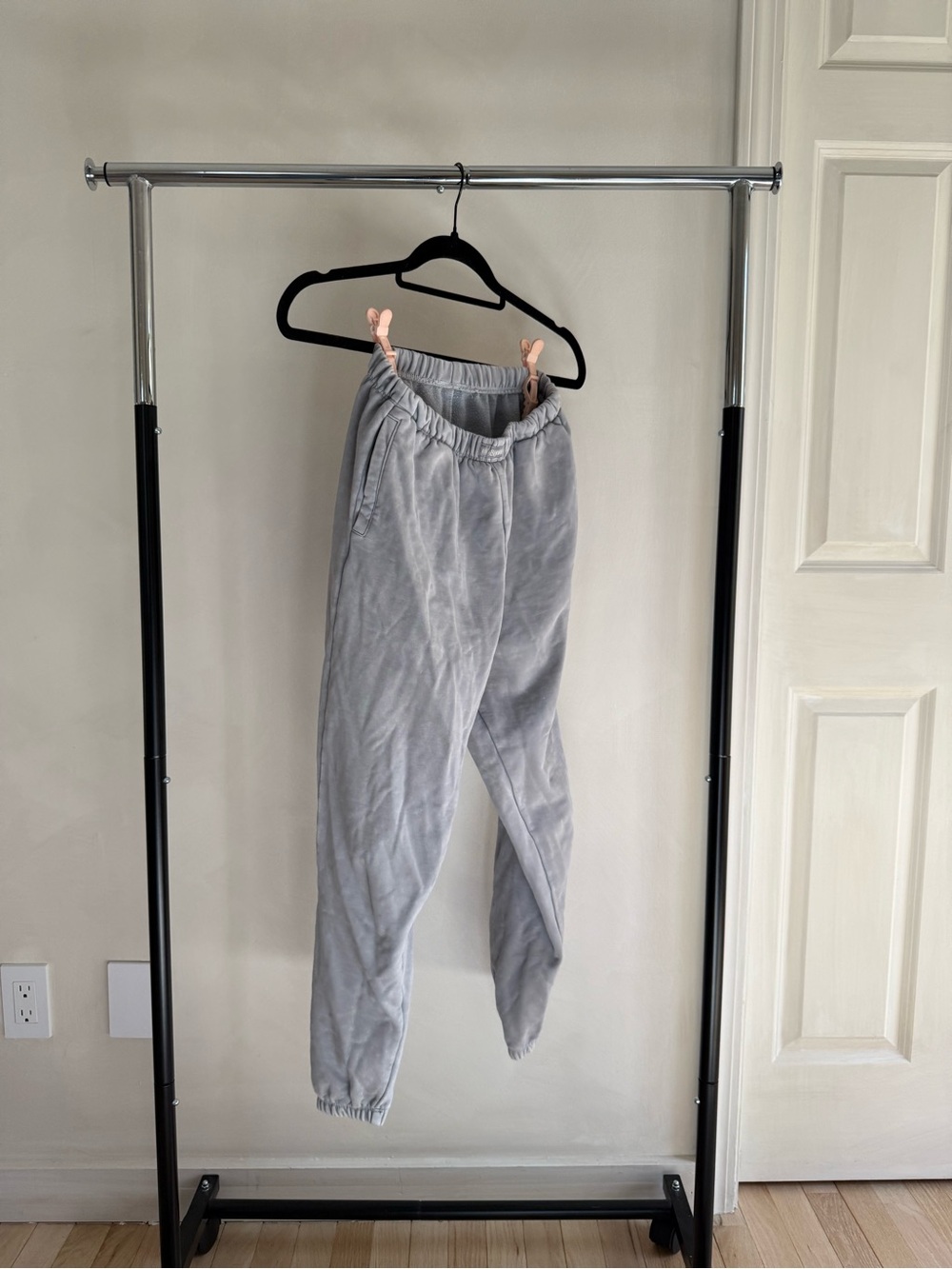 Men's Gray Fleece Jogger Pants - Comfortable Casual Wear